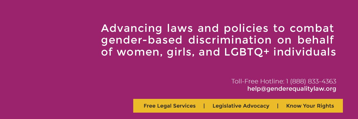 Gender Equality Law Center banner