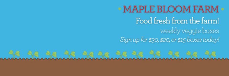 Maple Bloom Farm banner
