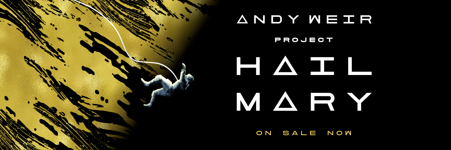 Andy Weir's banner