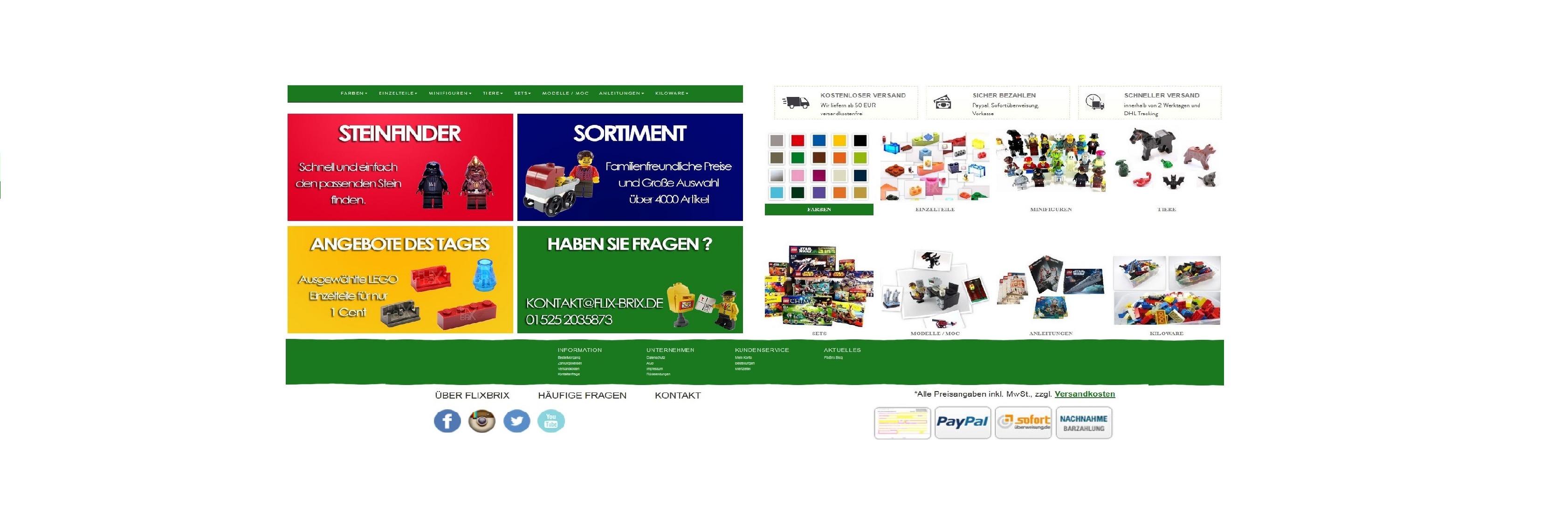 FlixBrix Lego Shop banner