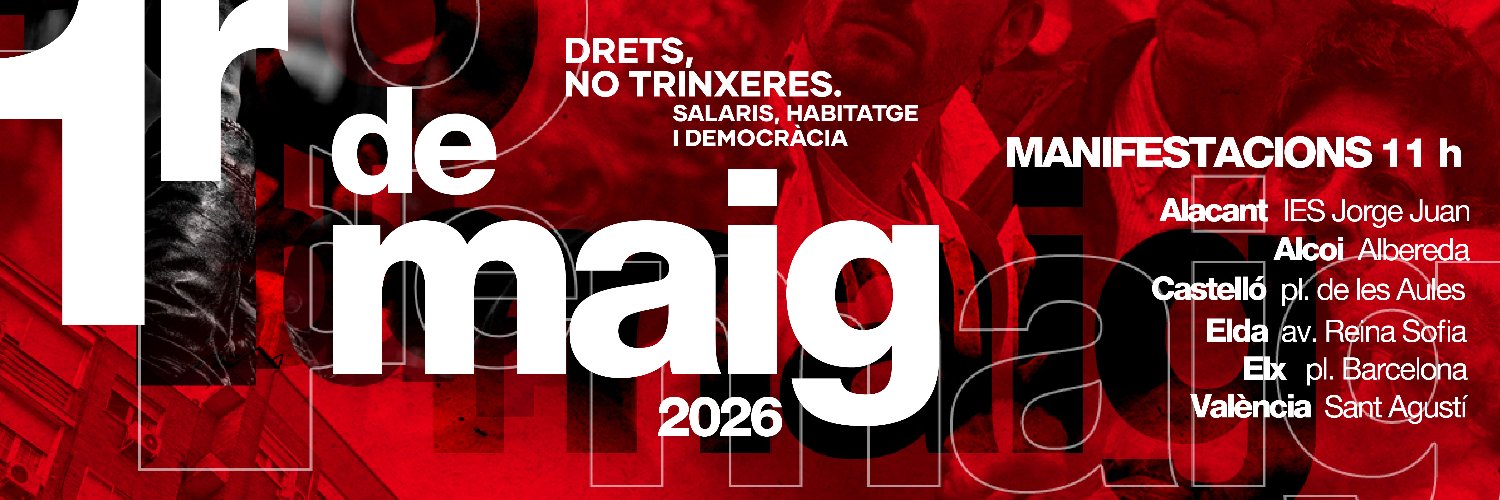 CCOO País Valencià banner