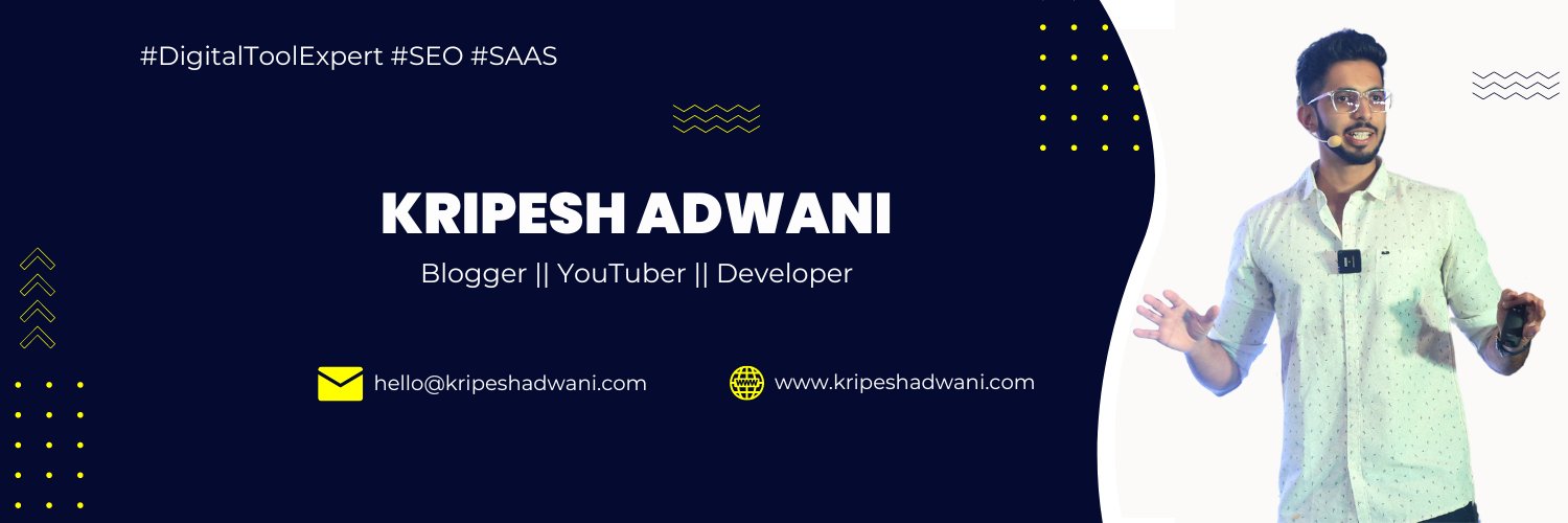 Kripesh Adwani (@kripeshadwani) / Posts / X