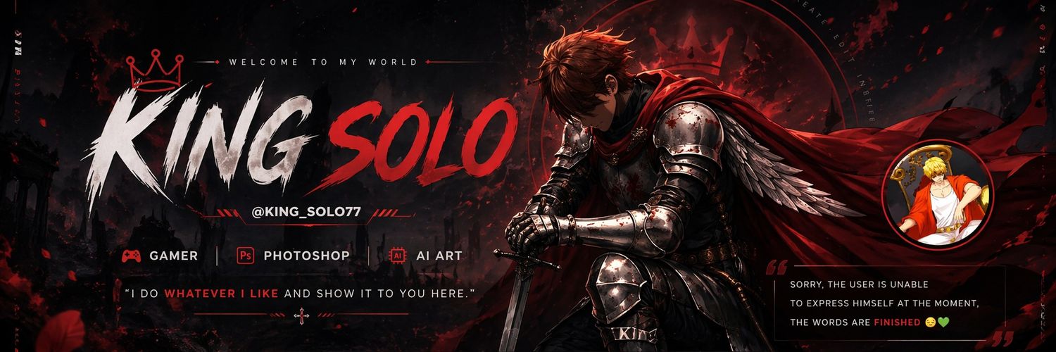 King solo banner