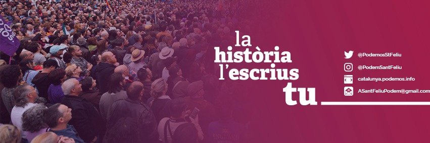 Podemos Sant Feliu banner