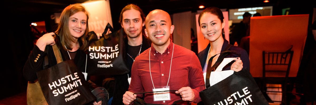 #HustleSummit by #FindSpark banner
