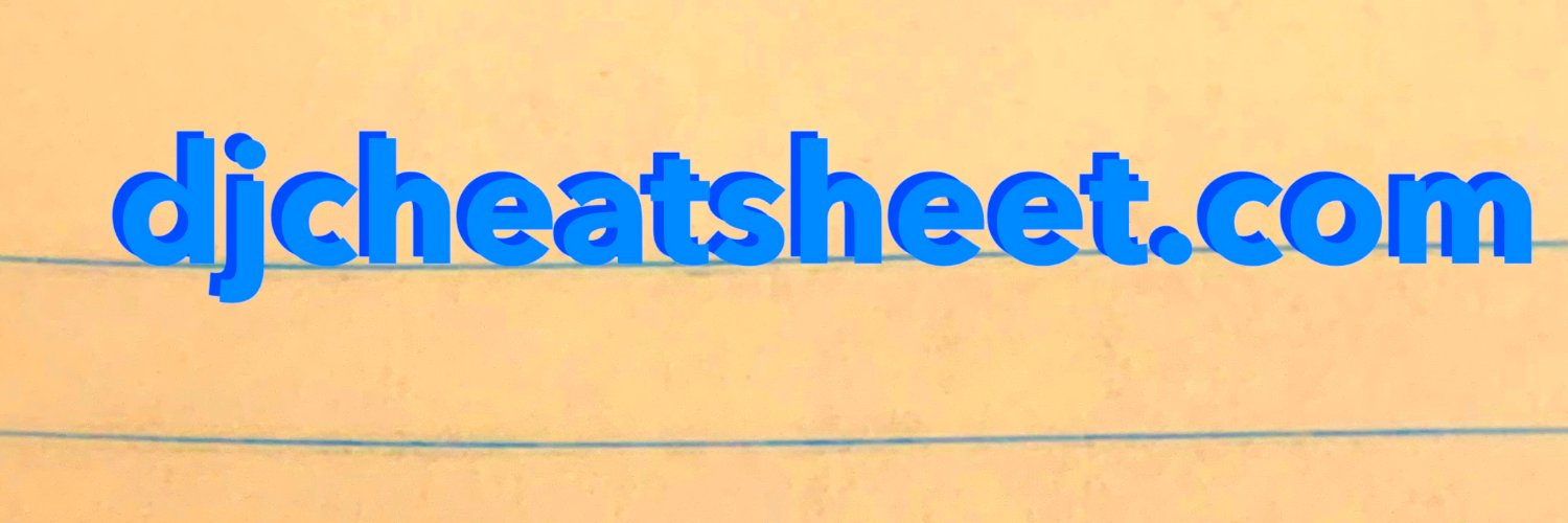 DJCheatSheet's profile banner image
