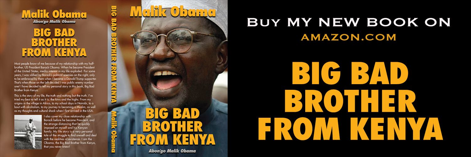 Malik Obama's banner