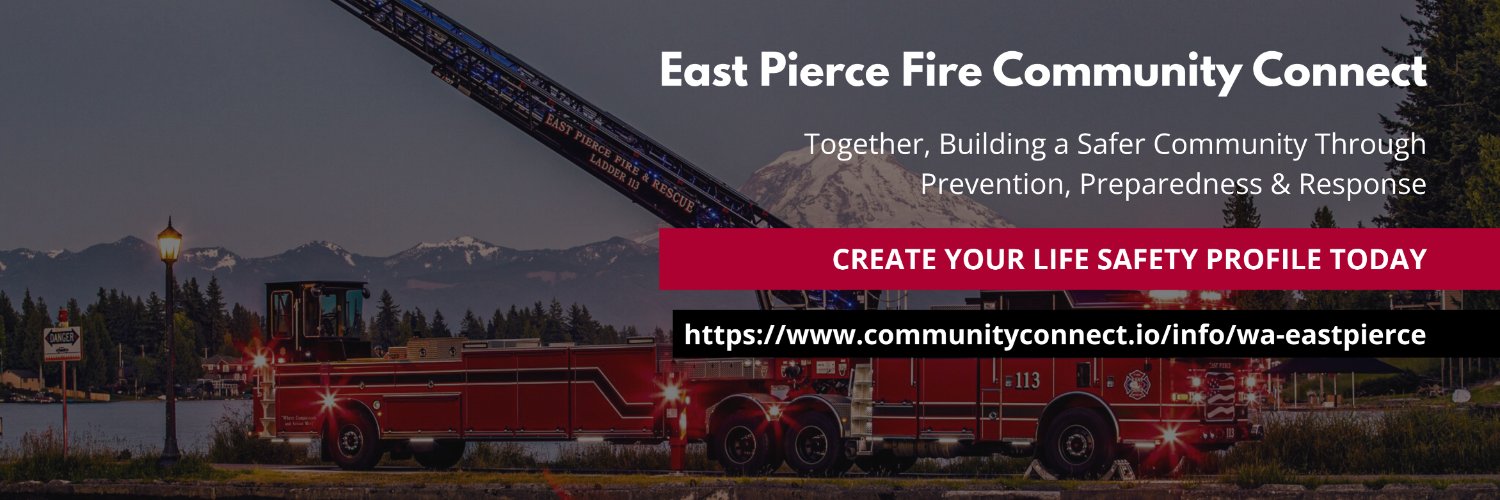 East Pierce Fire banner