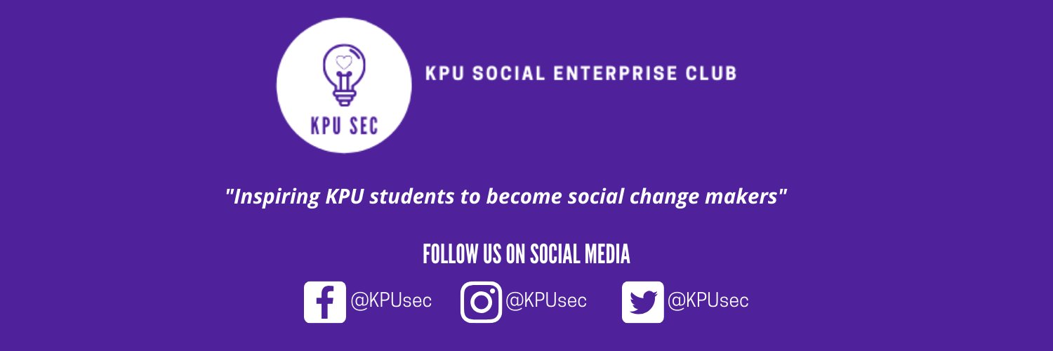 KPU Social Enterprise Club banner