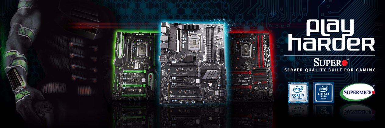 Supermicro Gaming banner