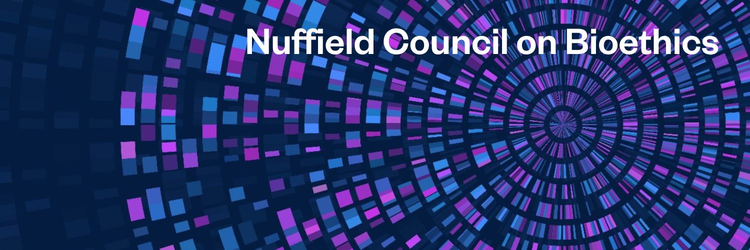 Nuffield Council on Bioethics (NCOB)'s banner