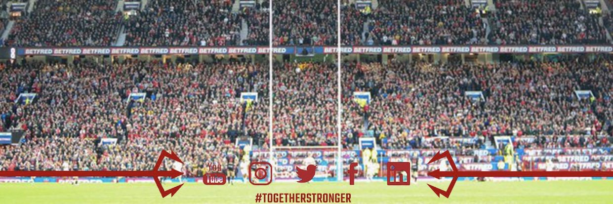 Salford’s Red Army banner