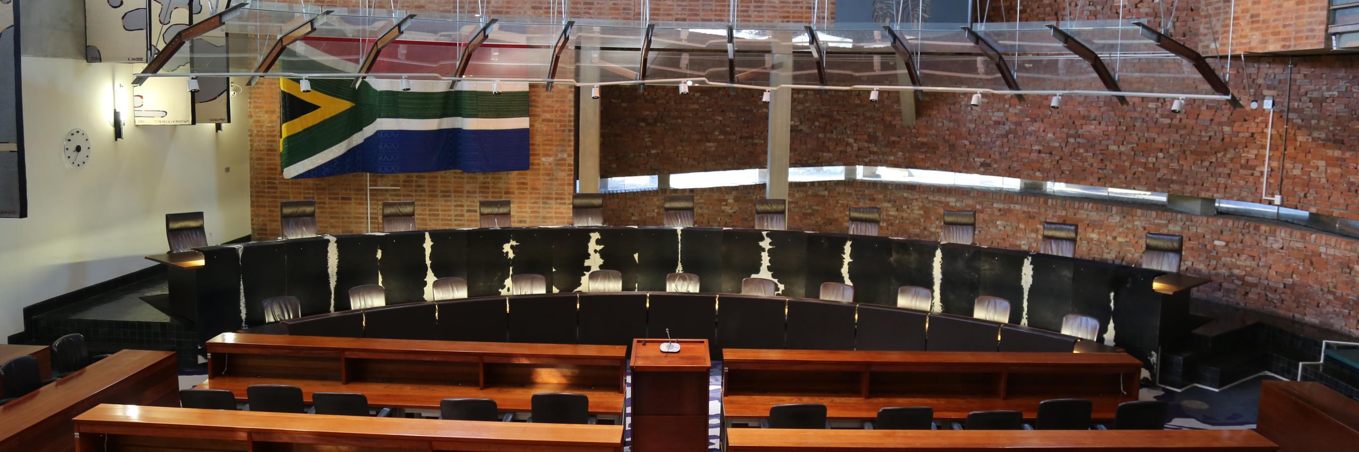 Constitutional Court's banner