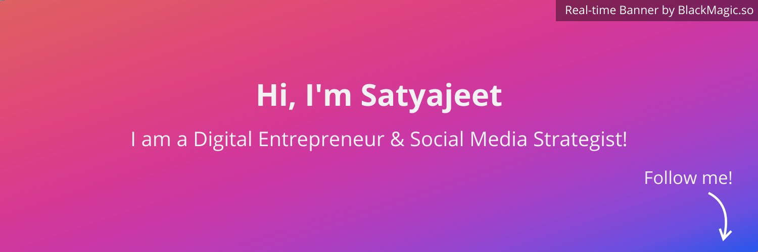 ThisIsSatyajeet's profile banner image