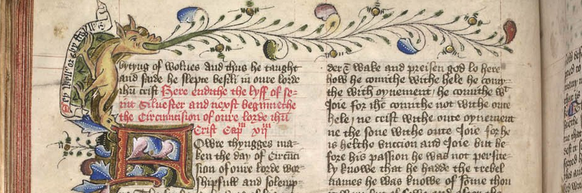 Medieval English in Düsseldorf banner