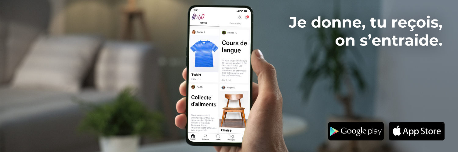 Indigo Réemploi banner