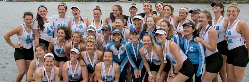 Columbia W Rowing banner