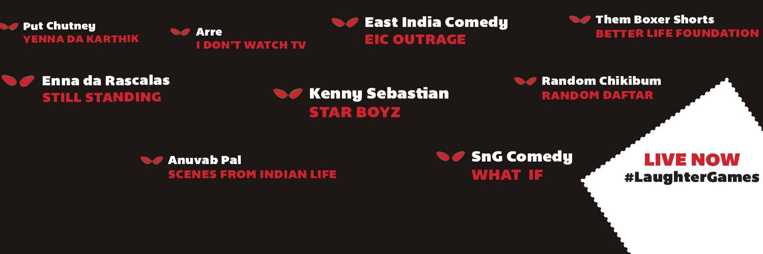 #LaughterGames banner