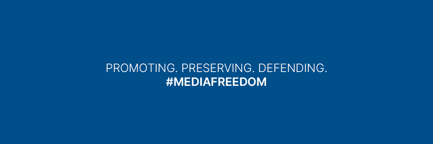 European Centre for Press and Media Freedom's banner