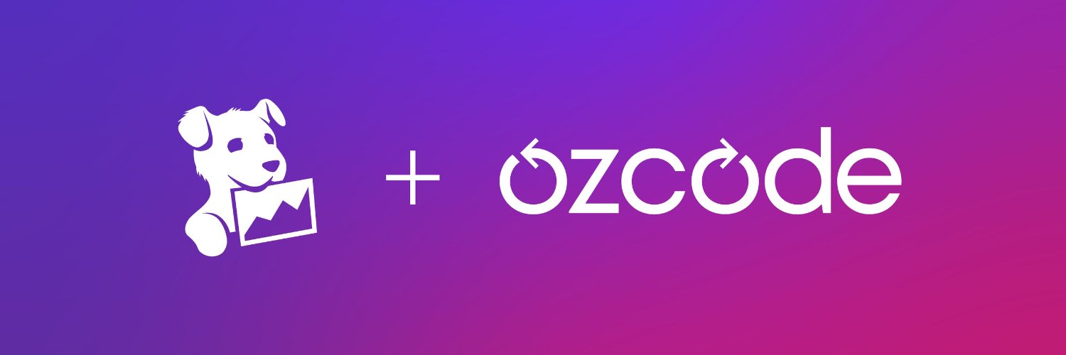 Ozcode (acquired by @datadoghq) banner