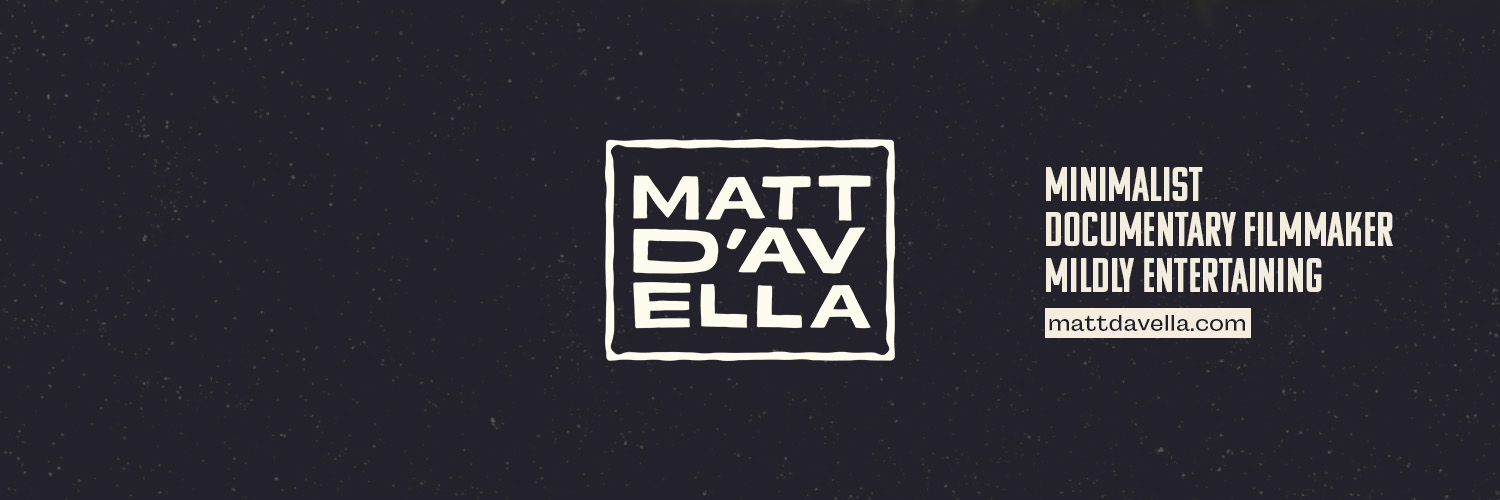 Matt D'Avella (mattdavella) / Twitter