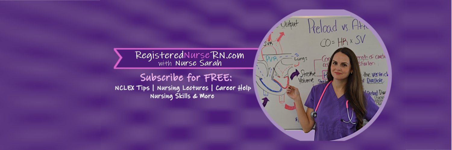 Nurse Sarah (RegisteredNurseRN.com) banner