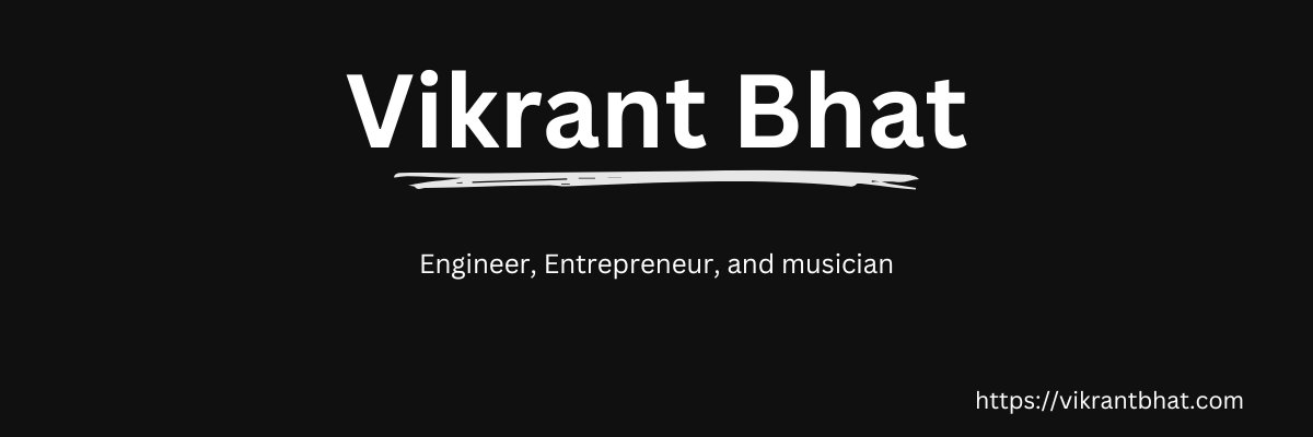 Vikrant Bhat ⚛️ 🚀 banner