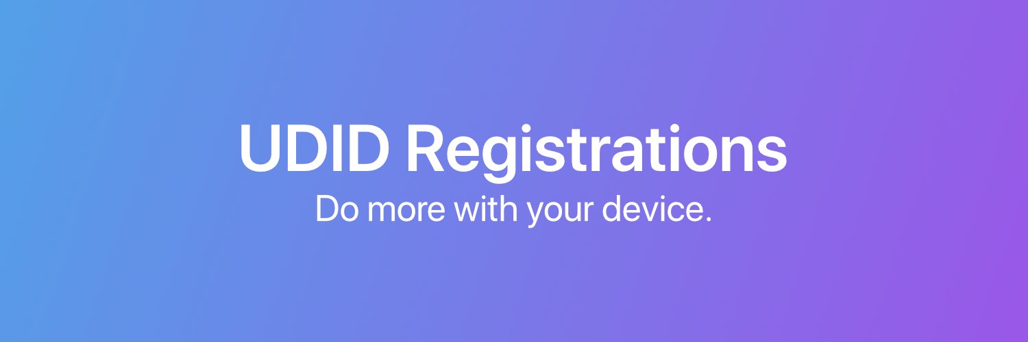 UDID Registrations banner