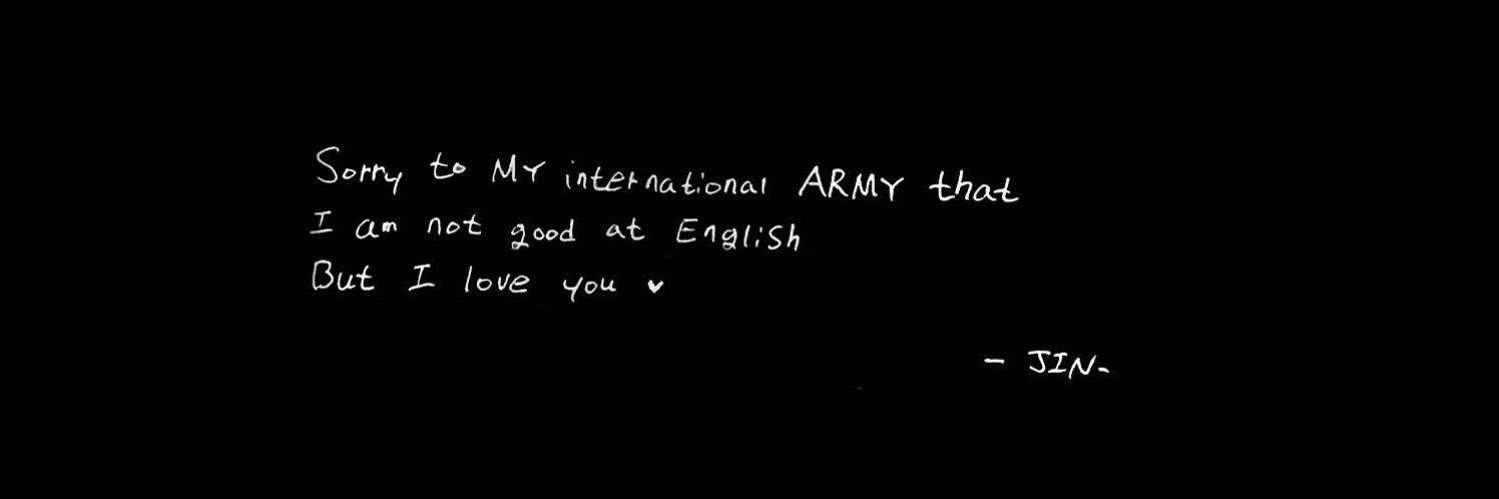 ame is seeing BTS banner