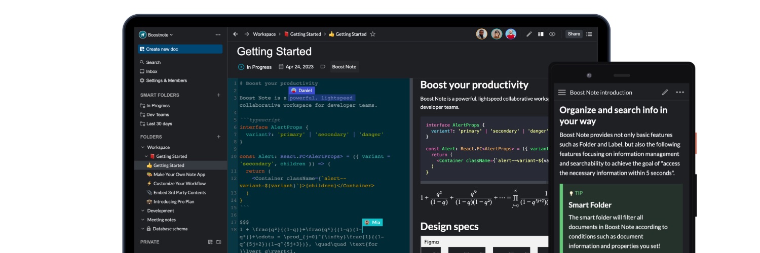 Boostnoteapp's profile banner image