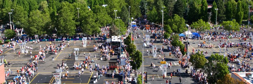 Spokane Hoopfest banner