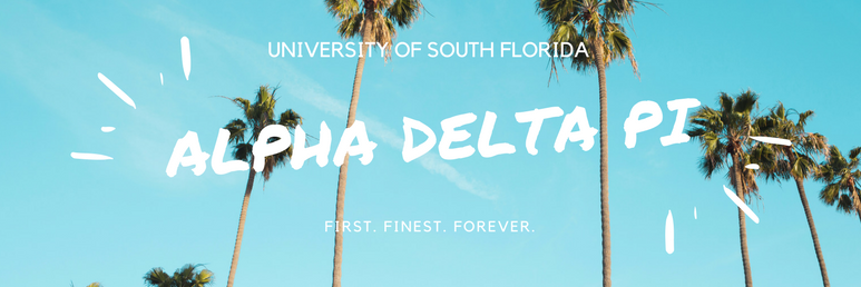 USF Alpha Delta Pi banner