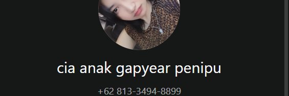 hati² user @gynecia_ penipu banner