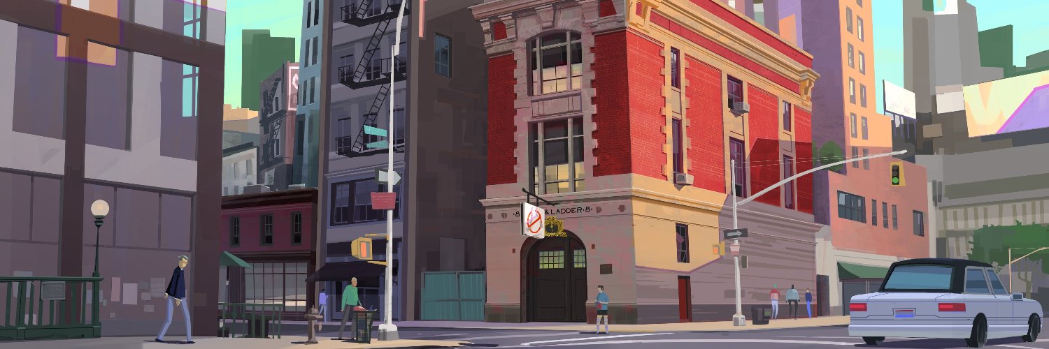 The Ghostbusters banner