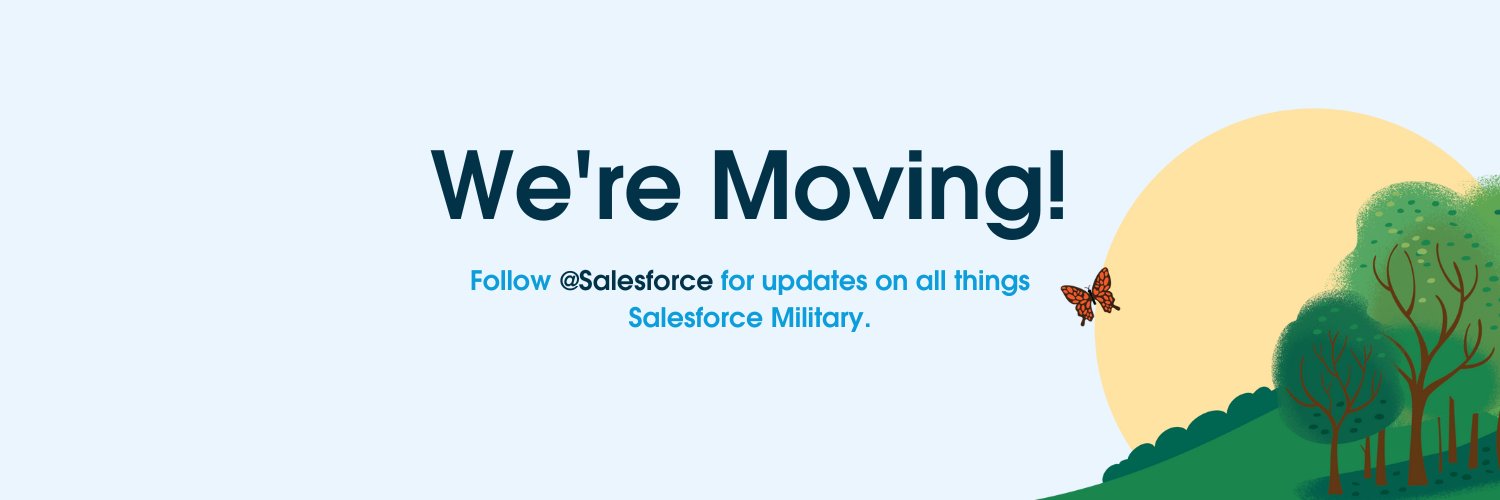 The Salesforce Military community banner