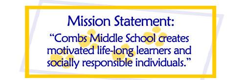 Combs Middle School banner