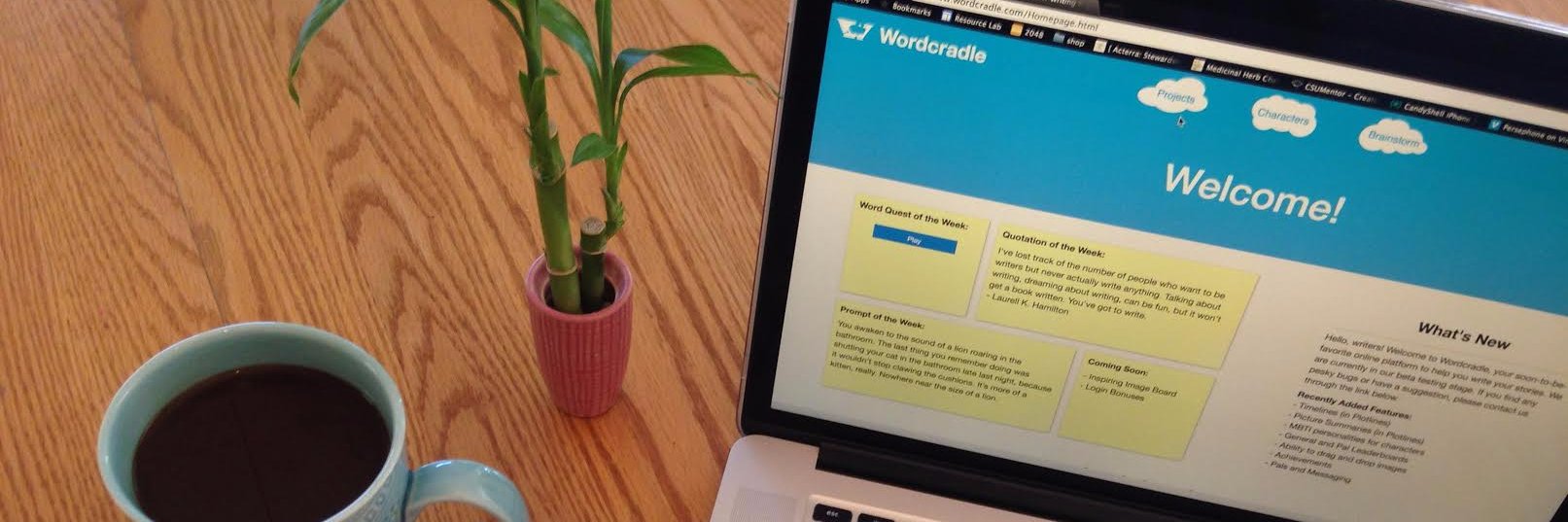 Wordcradle's profile banner image