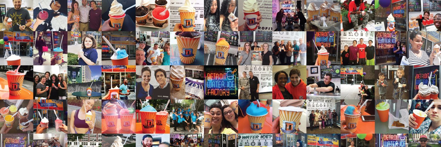 Detroit Water Ice Factory & Brown Bag Popcorn banner