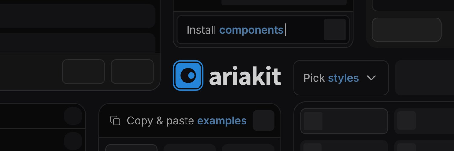 Ariakit profile banner