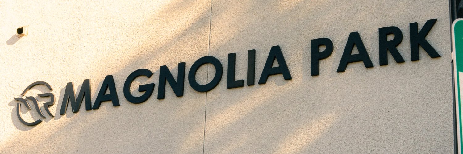 The Magnolia Park banner