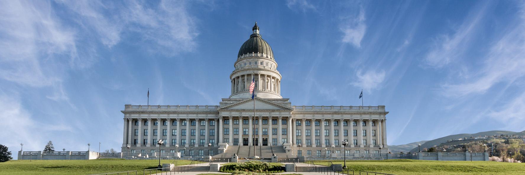 President J. Stuart Adams banner