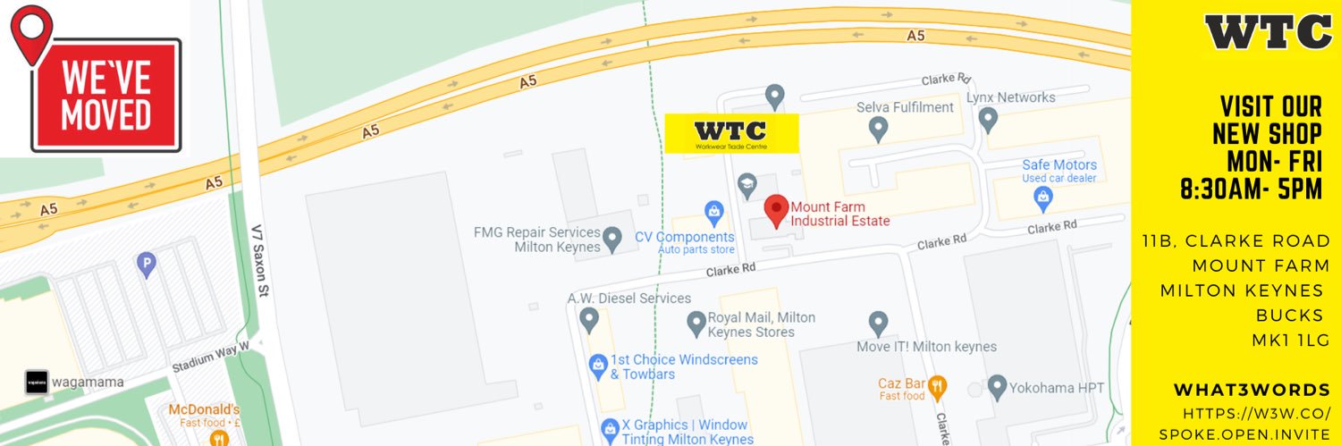 WTC Workwear Embroidery & PPE Specialists banner