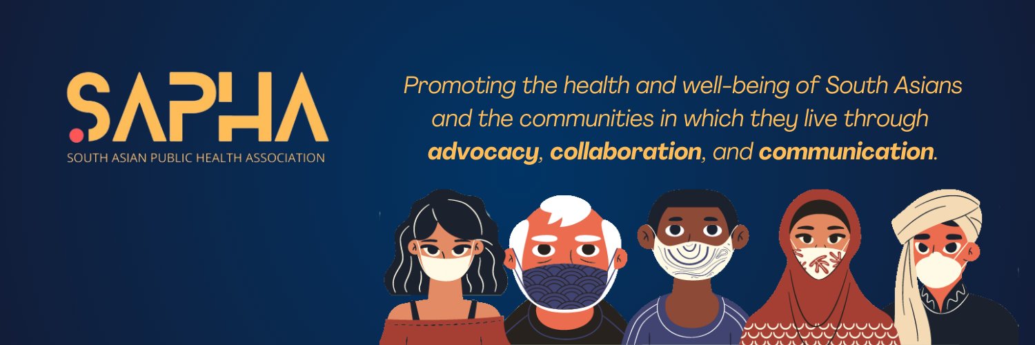 South Asian Public Health Association (SAPHA)'s banner