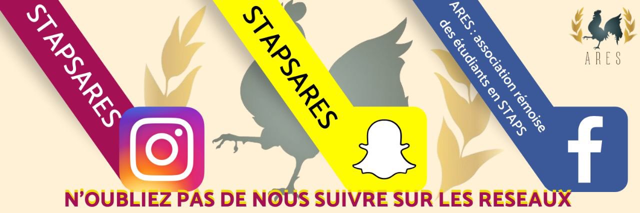 ARES : Association Rémoise des Étudiants en STAPS banner