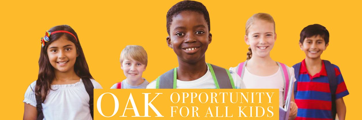 Opportunity for All Kids (OAK) banner