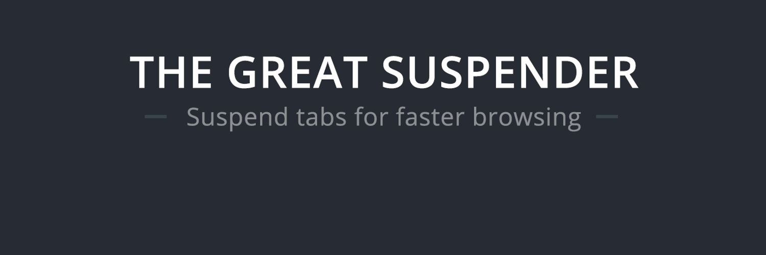 The Great Suspender (@greatsuspender) | Twitter
