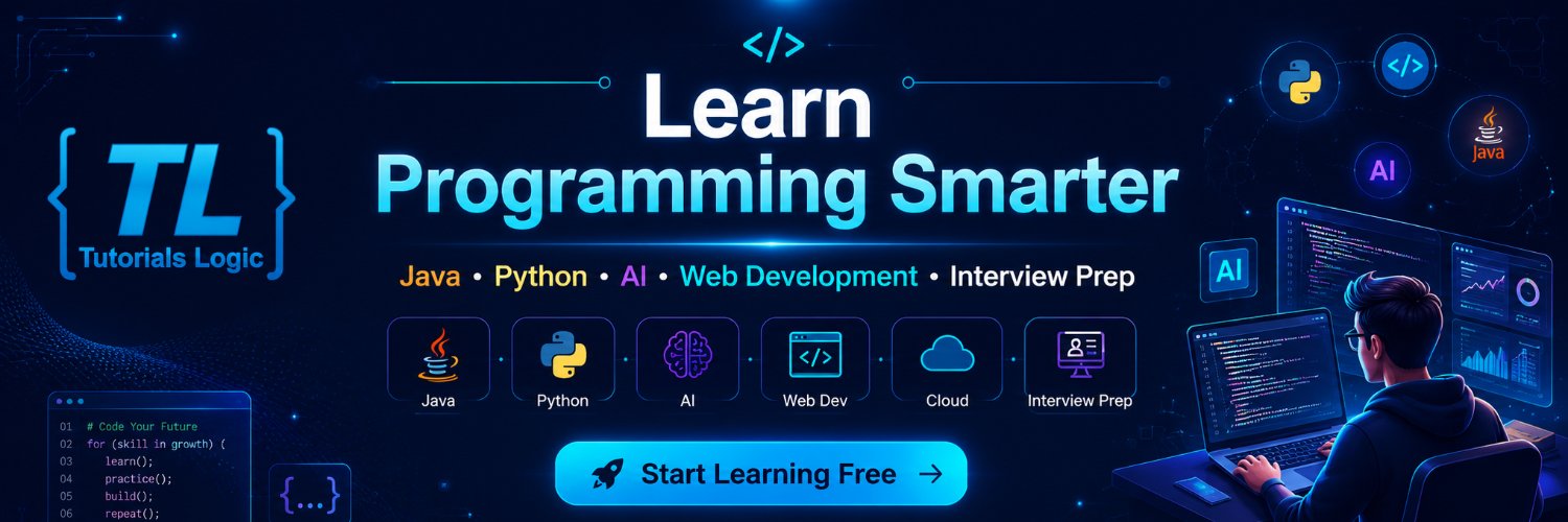 tutorialslogic's profile banner image
