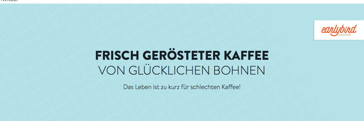 earlybird coffee banner