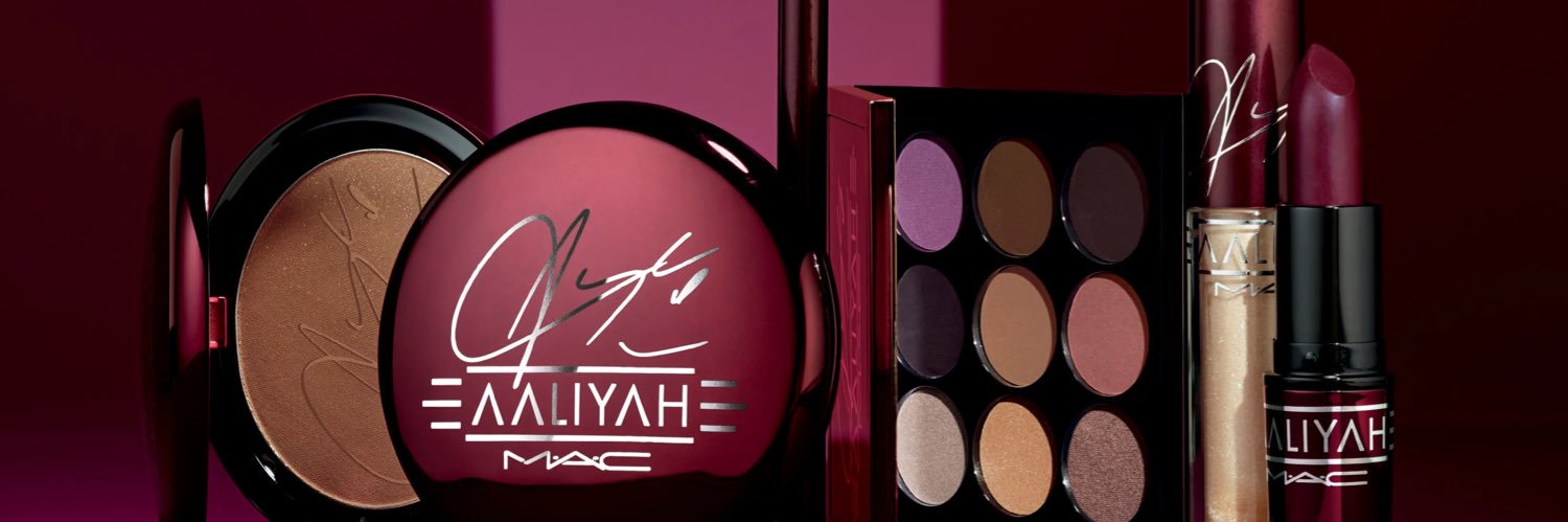 Aaliyah For MAC banner