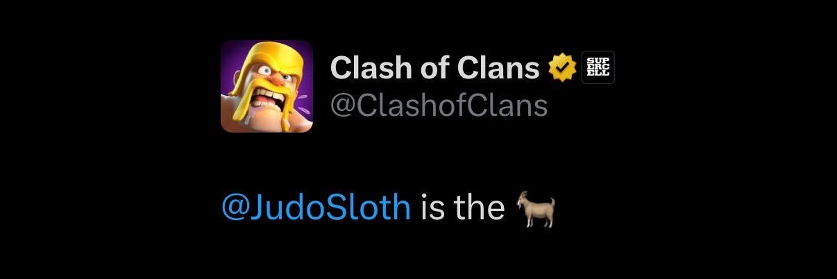 Judo Sloth Gaming banner